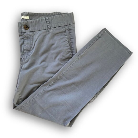 J. Crew Frankie Chino Stretch Pant Size Ten in Gray - Picture 1 of 4